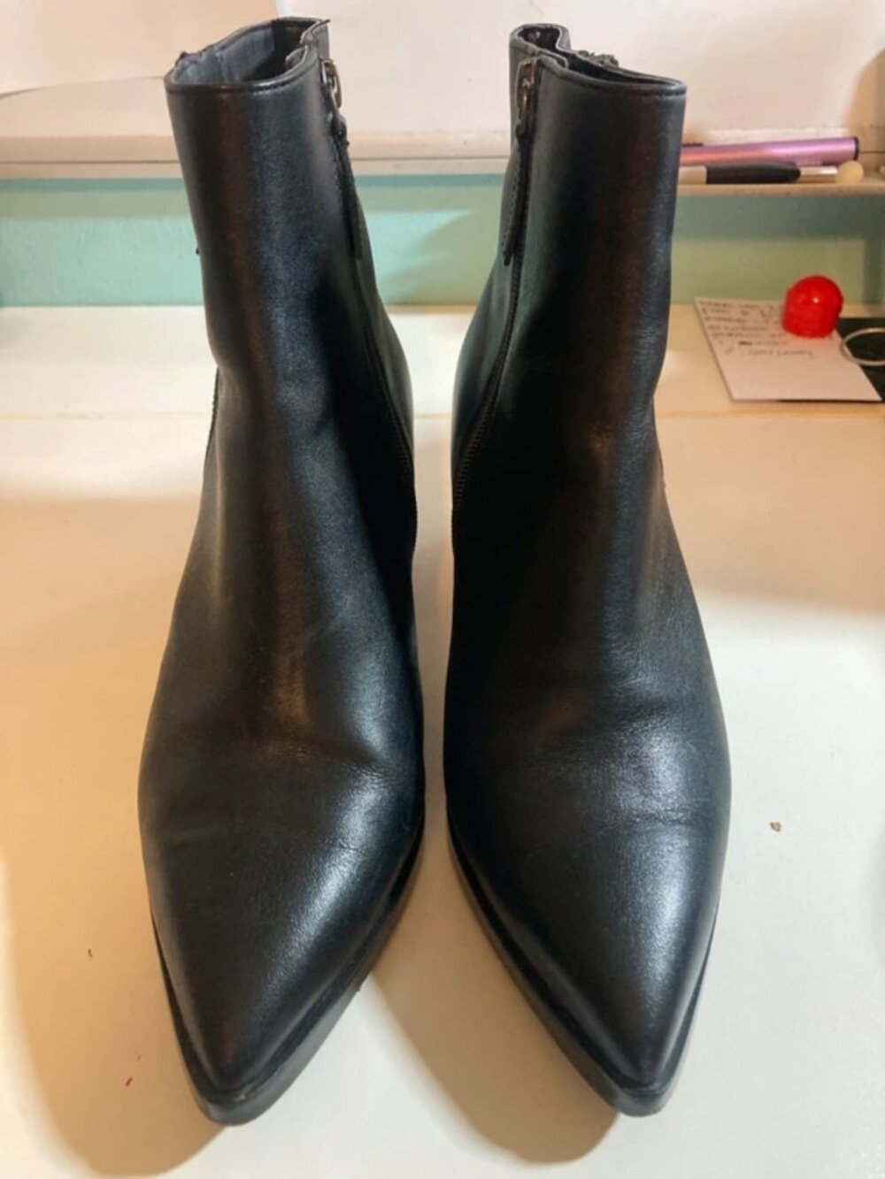 Black Booties Pointed Toe